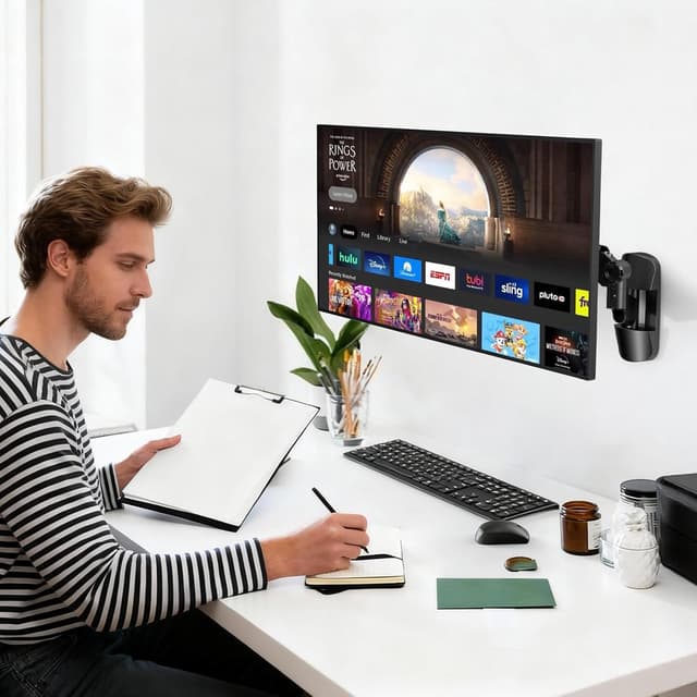 Thumbnail 6 de PUTORSEN 17–42 Zoll Monitor-Wandhalterung (Gasfeder) für PC & TV bis 12 kg, VESA 75/100