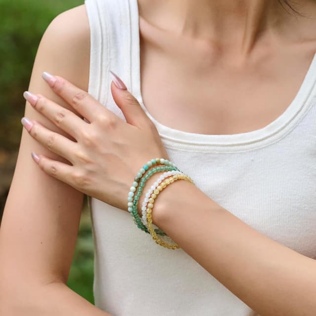 Thumbnail 1 de Bivei Braccialetto di Cristallo 4mm Amazzonite