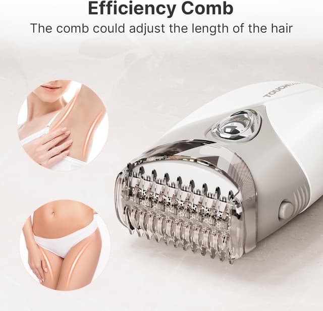 Thumbnail 6 de TOUCHBeauty Lady Shavers for Women electric razor for face, legs, underarms & bikini line (wet & dry) – Gray