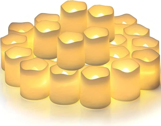 Detalle de AONAT Velas LED 24 Piezas sin llama