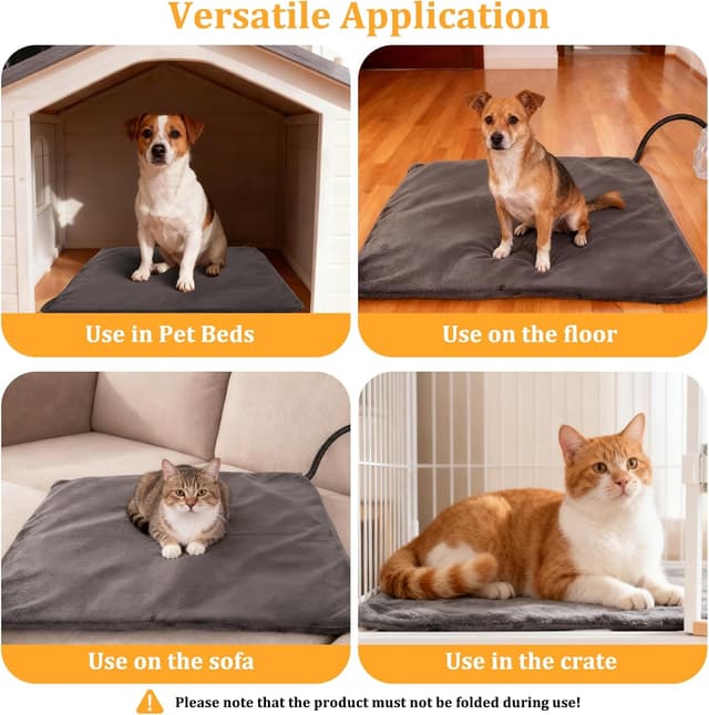 Thumbnail 6 de OCCOUMR Haustier Heizkissen 45x45 cm