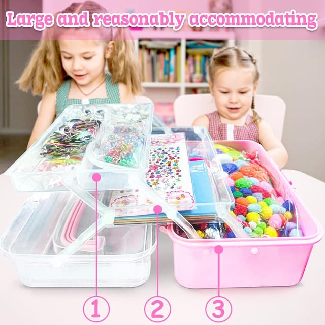 Detalle 2 de obqo 3000+ Art and Craft Box for Kids 🎨