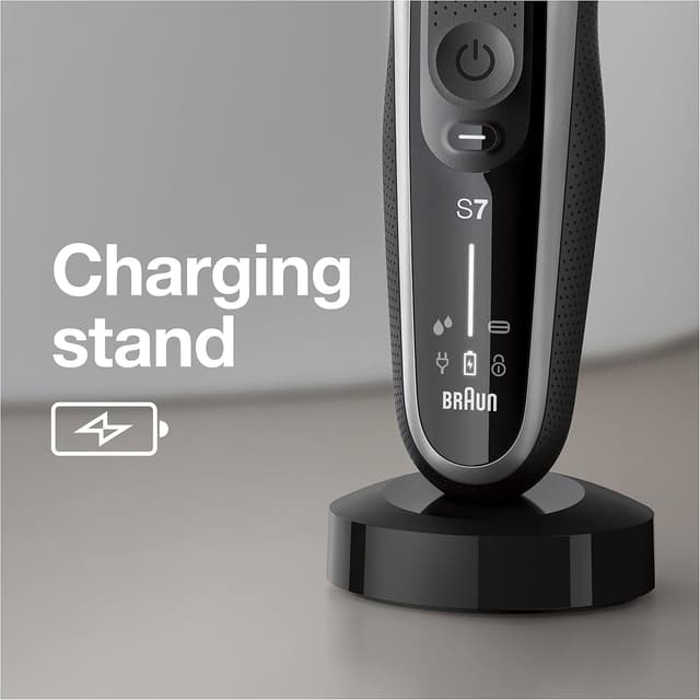 Thumbnail 6 de Braun Series 7 7032cs Flex Electric Razor (Wet & Dry) with Beard Trimmer and Charging Stand
