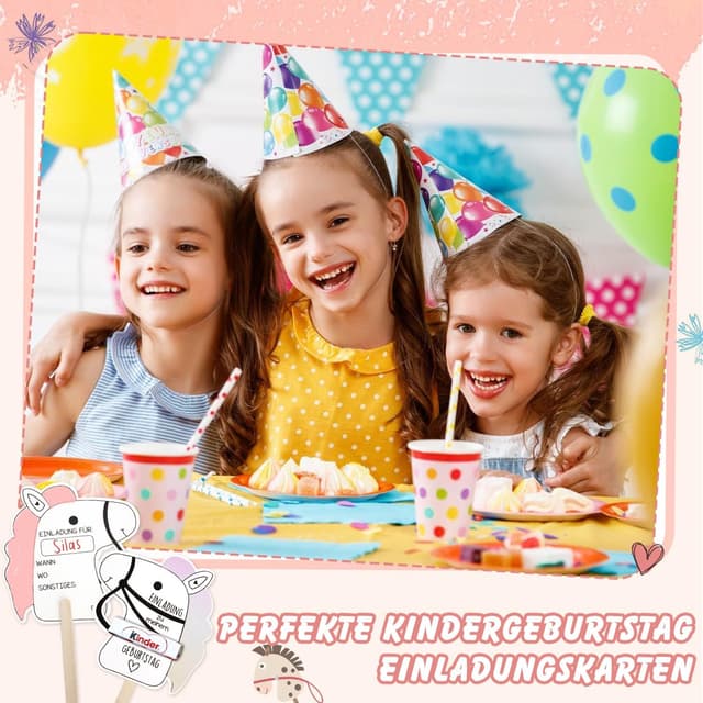 Thumbnail 6 de KKSJK Einladungskarten Pferde Geburtstag 15er Set