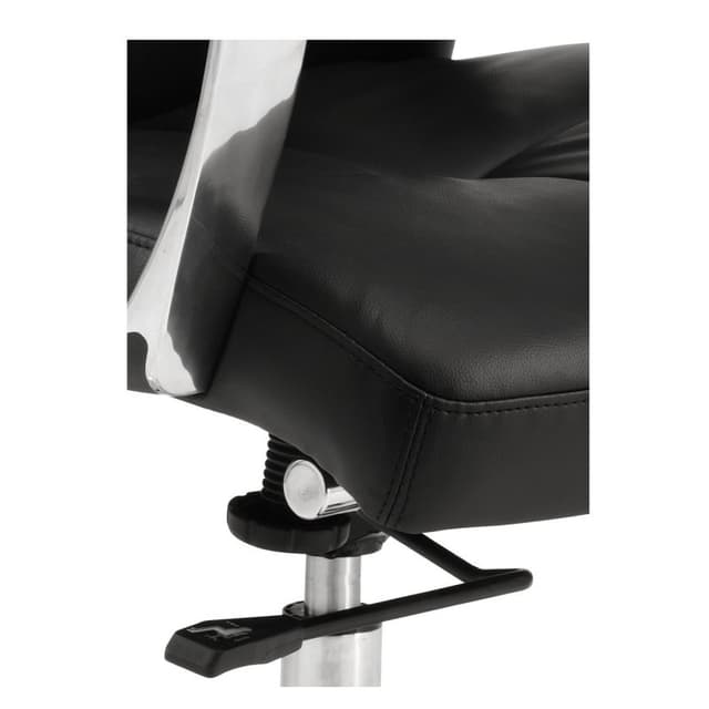 Detalle de Euromof Dublín Sillón Oficina Respaldo Alto Ecopiel Negra