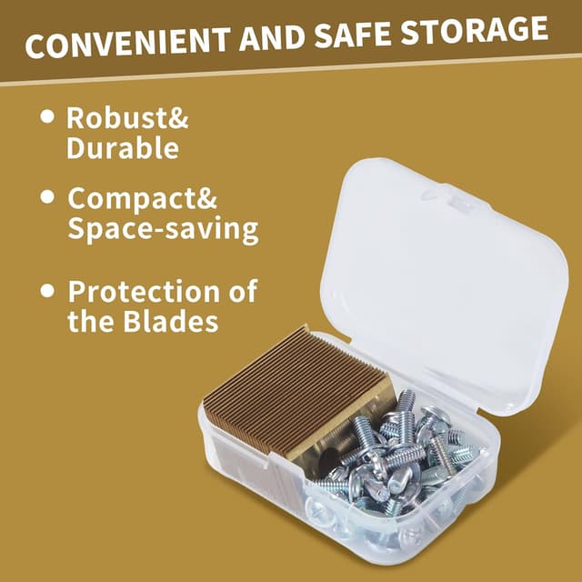 Detalle de Lot de 36 lames pour robot tondeuse DUBUOZA (acier inoxydable et titane) compatibles Worx Landroid