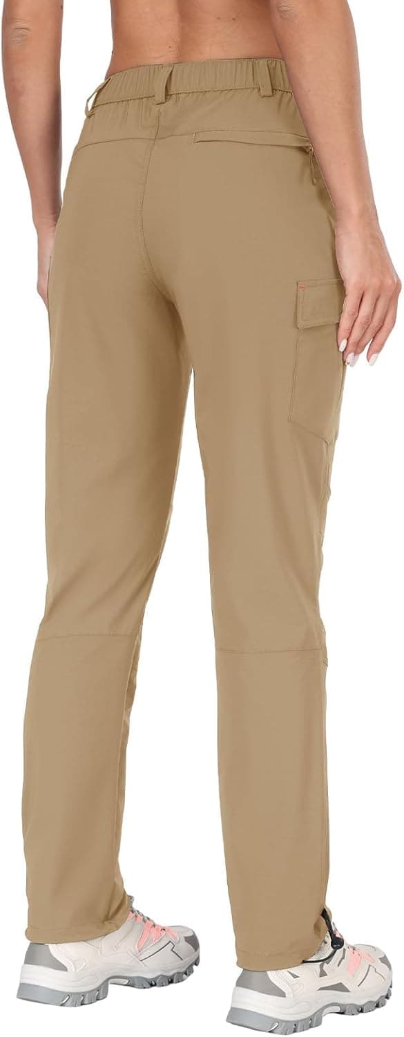 Detalle 2 de GymBrave Pantaloni Trekking Donna Cargo Capri 3/4 leggeri ad asciugatura rapida con tasche zip