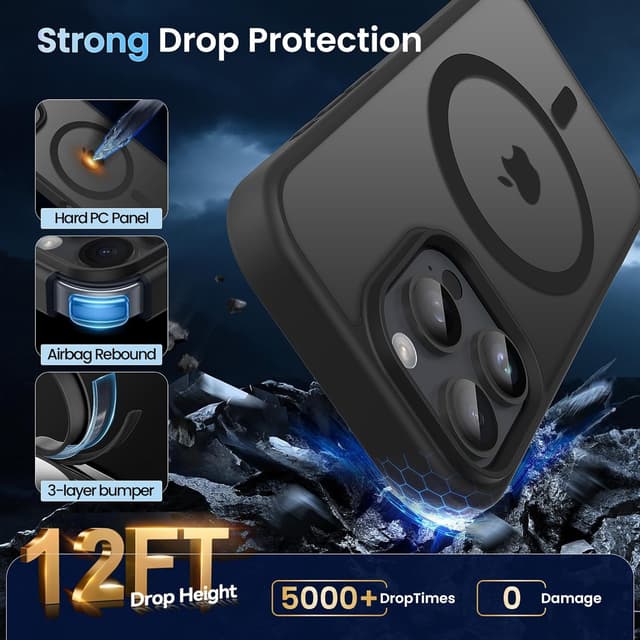 Thumbnail 5 de CACOE iPhone 16 Pro Max Hülle mit 37 N52 Magneten