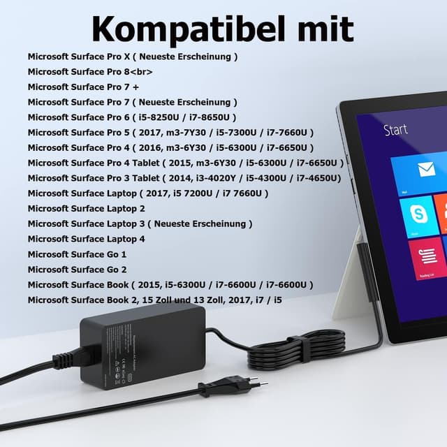 Thumbnail 3 de Surface 65W Ladegerät Ladekabel