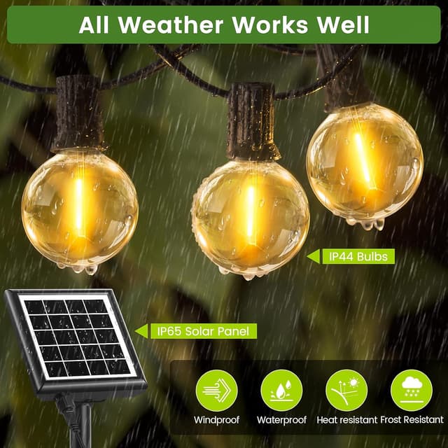 Thumbnail 5 de PBGMRT Dimmable Solar Outdoor String Lights