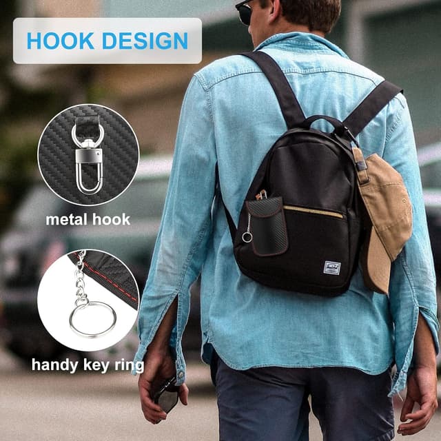 Thumbnail 5 de Diyife Faraday Pouch 2-pack RFID key blocker 🔑