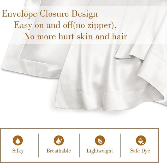 Thumbnail 5 de Silk Pillowcase 2 Pack 50 x 75 cm pillowcases