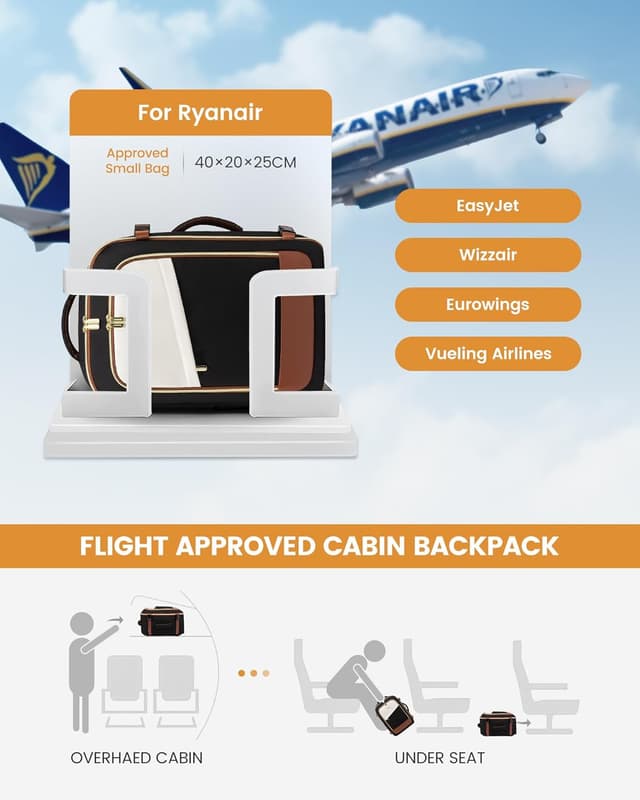 Detalle de LOVEVOOK Ryanair Cabin Bag 40x30x20