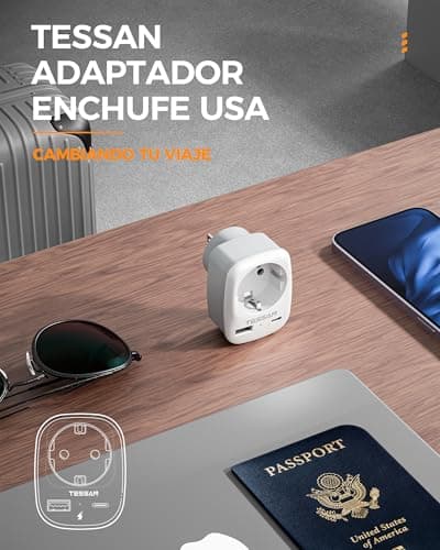 Thumbnail 5 de TESSAN Adaptador Enchufe USA 3 en 1