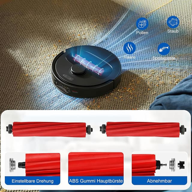 Detalle de 25-teiliges Zubehör-Set für Roborock QV 35A / QV 35S / Qrevo / QR 598 / QR 798 Saugroboter