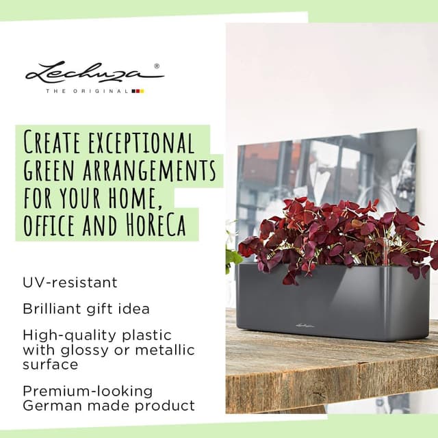 Thumbnail 4 de LECHUZA CUBE Glossy Triple 13,5x40x14 cm