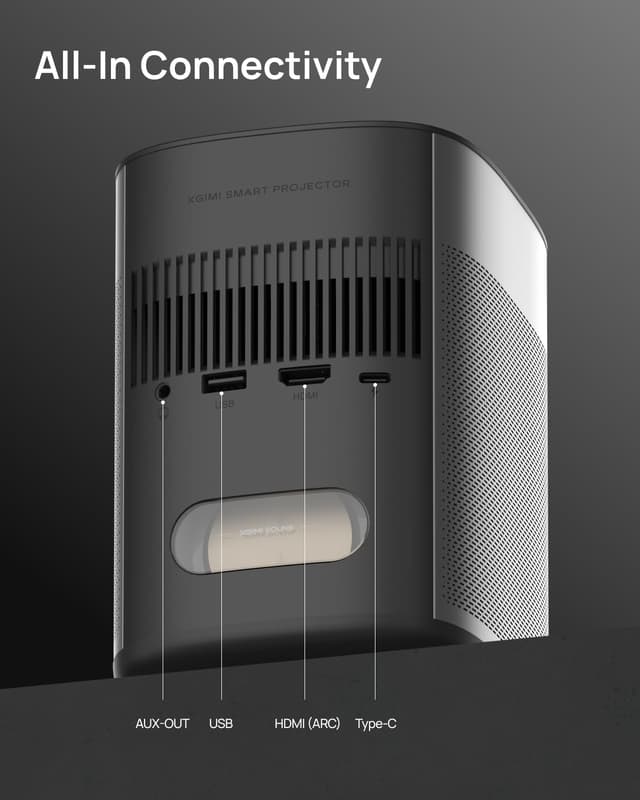 Detalle 2 de XGIMI MoGo 2 Pro (New) Smart Portable Projector with Google TV and Netflix, 1080P