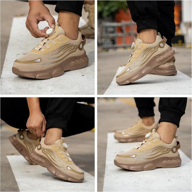 Detalle 2 de Gugifcto Scarpe antinfortunistiche con punta in acciaio, traspiranti e leggere (EU 36-46)