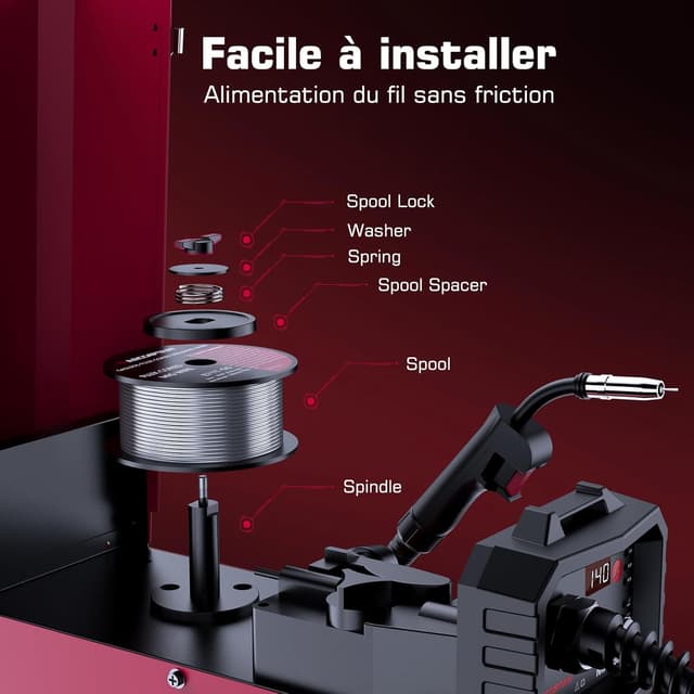 Detalle 2 de ARCCAPTAIN Poste à souder MIG MAG 5 en 1 140 A