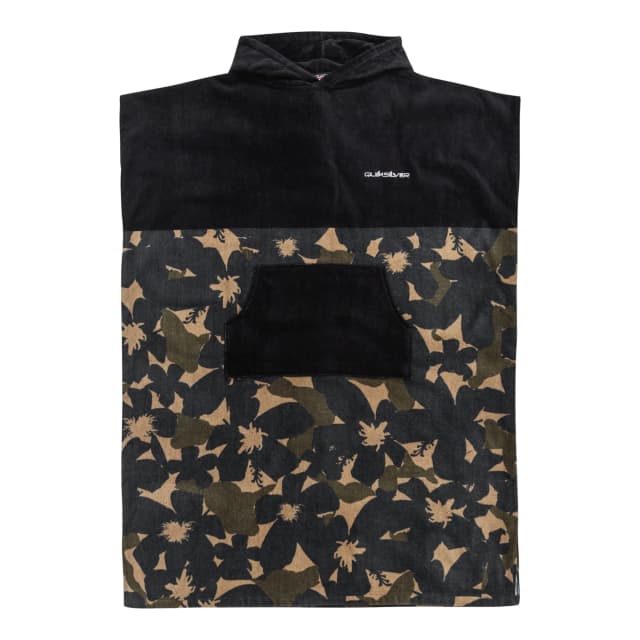 Detalle de Quiksilver Hoody Towel Poncho de hombre para surf (toalla) de algodón