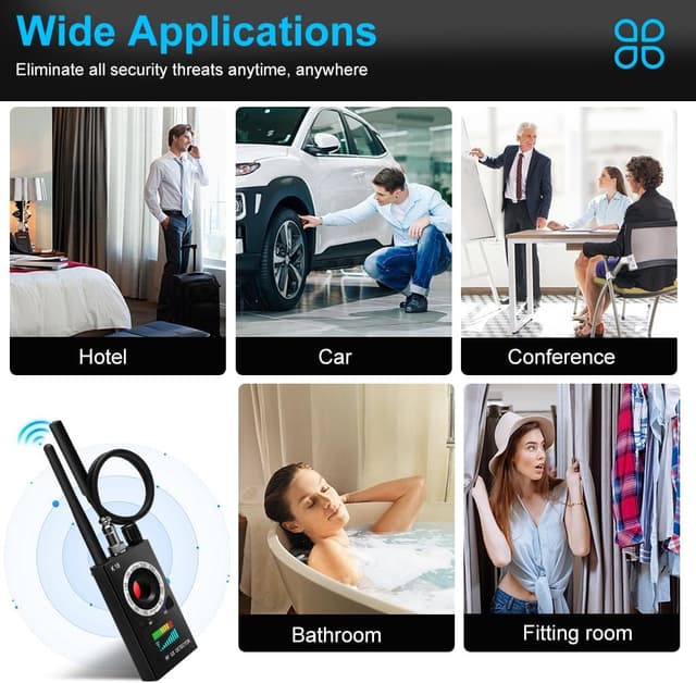 Thumbnail 5 de SIKVVIO Hidden Camera Detector RF Scanner 🎥