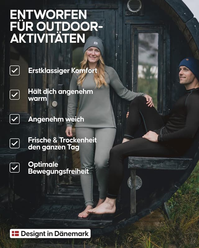 Detalle de Danish Endurance Thermounterwäsche Ski Set