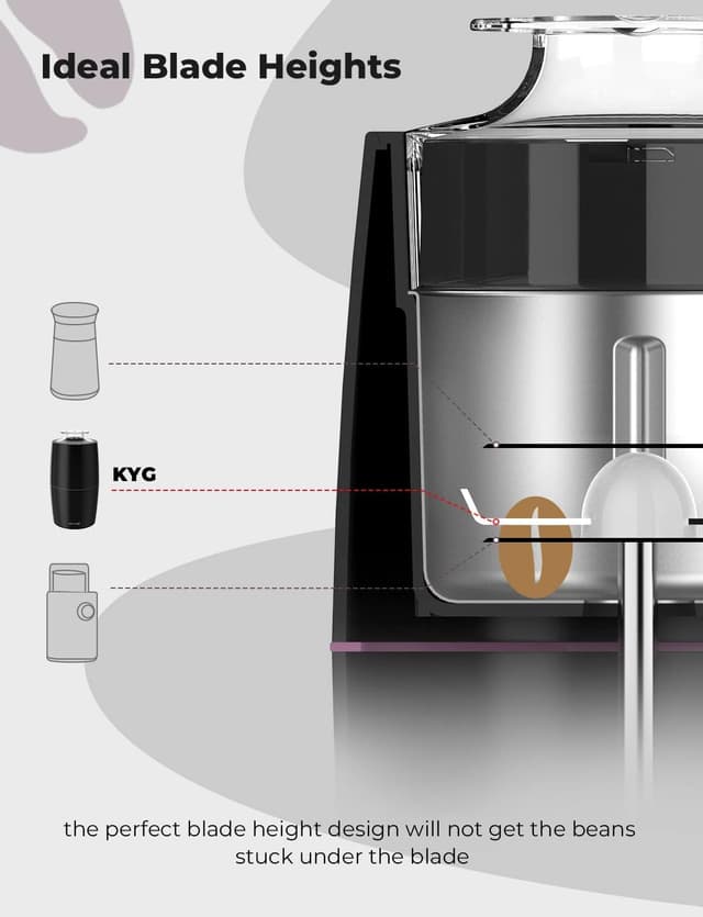 Thumbnail 2 de KYG Electric Coffee Grinder 300 W, 70 g capacity