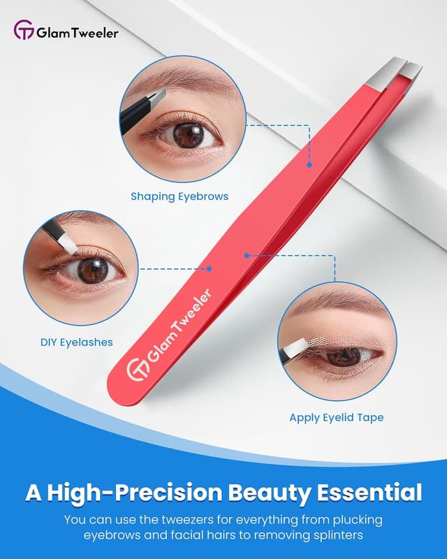 Thumbnail 4 de GlamTweeler Expert Slant Tip Tweezers 3.75"
