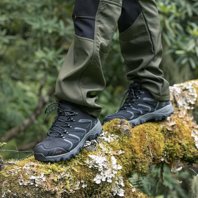 Detalle 2 de NORTIV 8 Herren Outdoorschuhe – wasserdichte Wanderstiefel für Trekking, Bergsteigen & Kletterschuhe