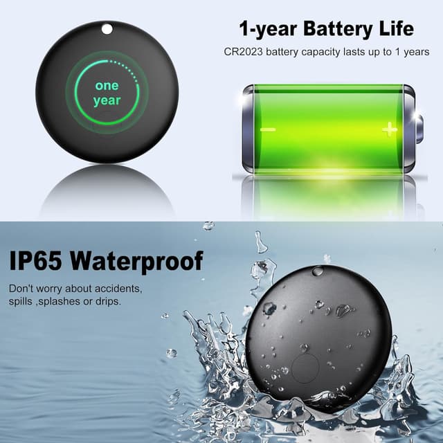 Detalle de Android Bluetooth Air Tag Tracker 4-Pack (Android Only, Not for iOS) for Google Find Hub Network