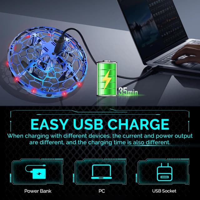 Thumbnail 2 de Mini UFO Flying Toy Drone for Kids