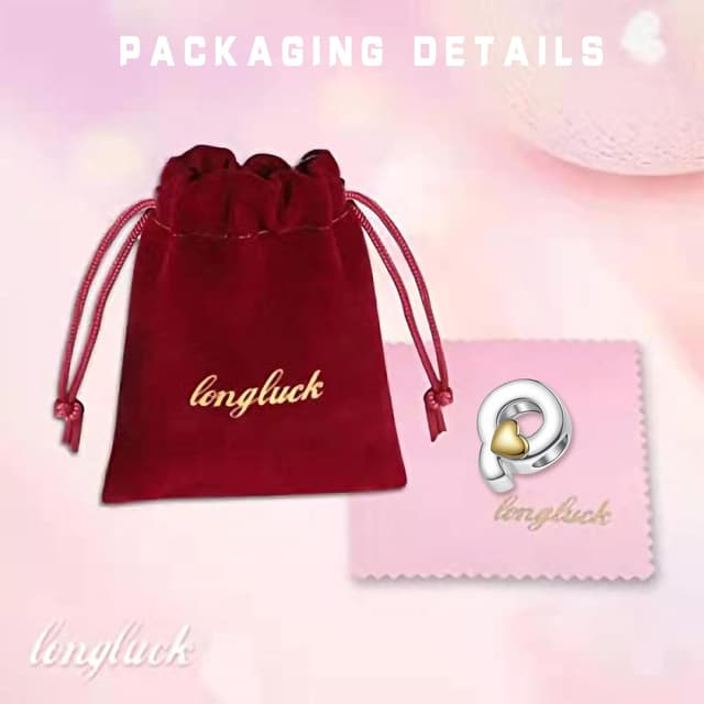 Detalle 2 de LONGLUCK Alphabet Charm 925 Silber A-Z