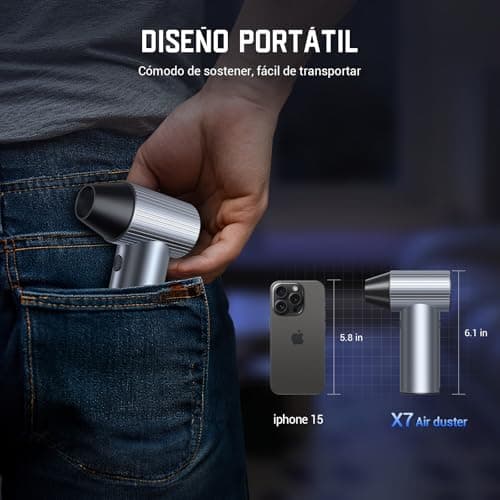 Detalle 1 de Solareye Air Duster Portátil Inalámbrico 300,000 RPM