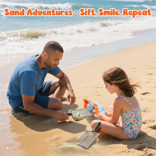 Detalle 2 de QINGLER Beach Shovel Sand Sifters 2-Pack