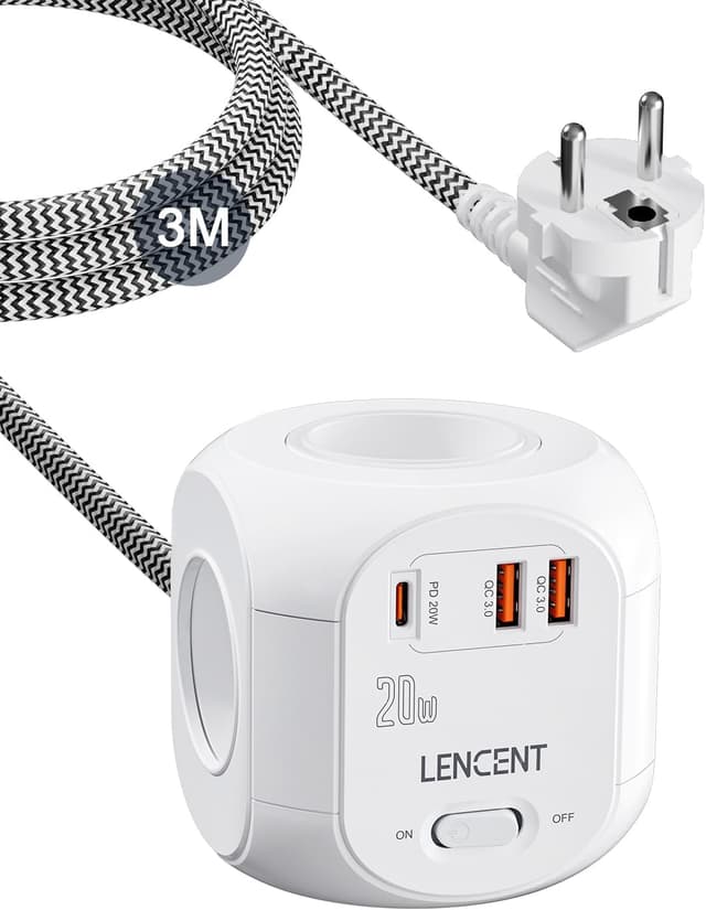 Imagen de LENCENT Cube rallonge Amélioré PD 20W en OfertitasTOP