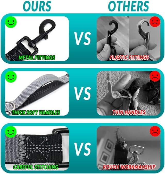 Thumbnail 6 de Leckerlitasche für Hunde mit Bauchtasche, reflektierende Bungee-Waist-Leine & Kotbeutelspender (Grau, mit 2 Hundeleinen)