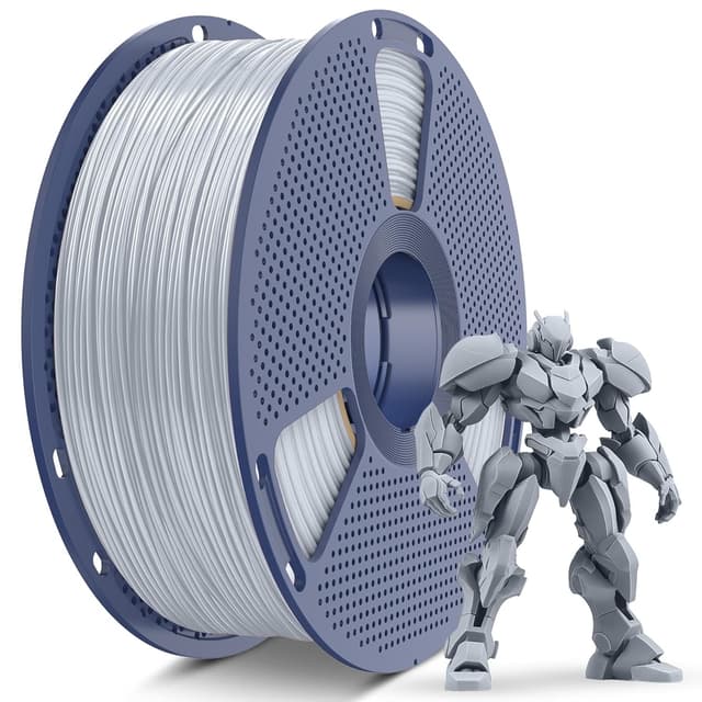 Detalle de SUNLU ABS Filament 1.75mm (Silver) – High-strength, high-temperature 3D printing filament, 1kg spool