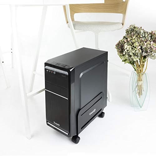 Detalle 2 de TOOQ UMCS0004-B soporte de CPU con ruedas 10 kg