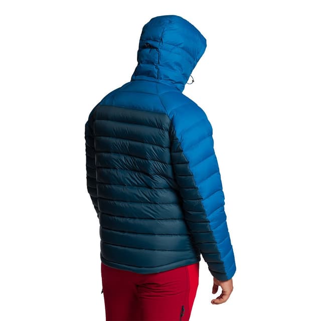 Detalle de Trangoworld Chaqueta de hombre Lugo v02 con plumón reciclado europeo y tejido reciclado