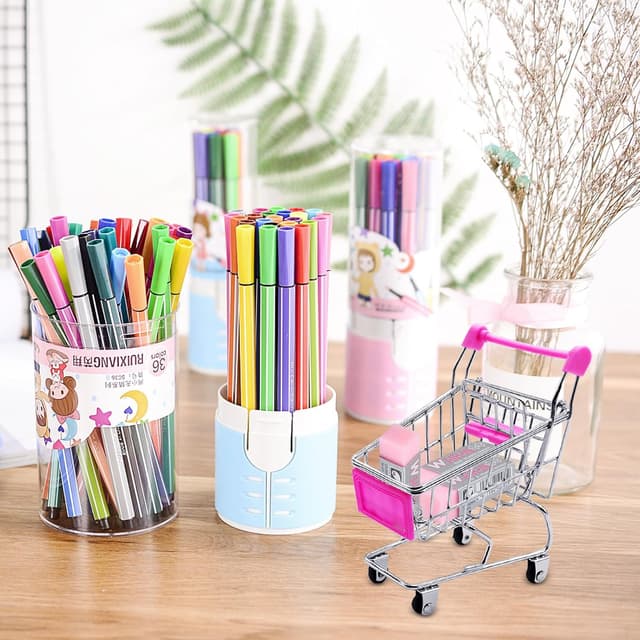 Thumbnail 5 de Yeelua Mini Shopping Trolley 2-piece desk tidy 🛒