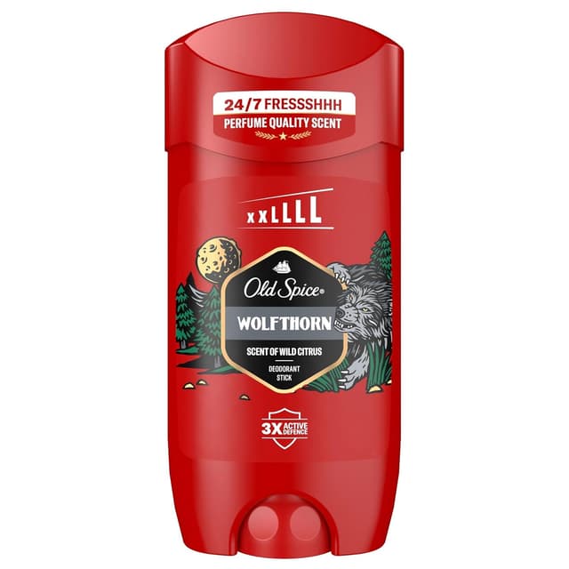 Detalle de Old Spice Wolfthorn Deostick für Männer (85 ml) – 24/7 Frische, 0% Aluminiumsalze