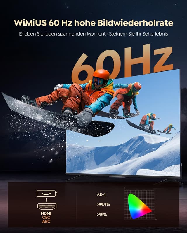 Thumbnail 5 de WiMiUS P62 Pro Beamer 1100 ANSI Lumen 📽