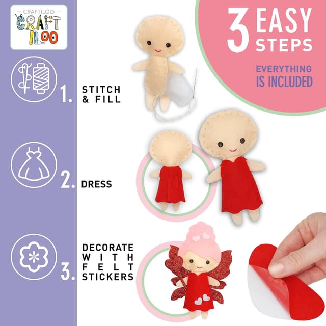 Detalle 2 de Fairy Sewing Kit for Ages 5