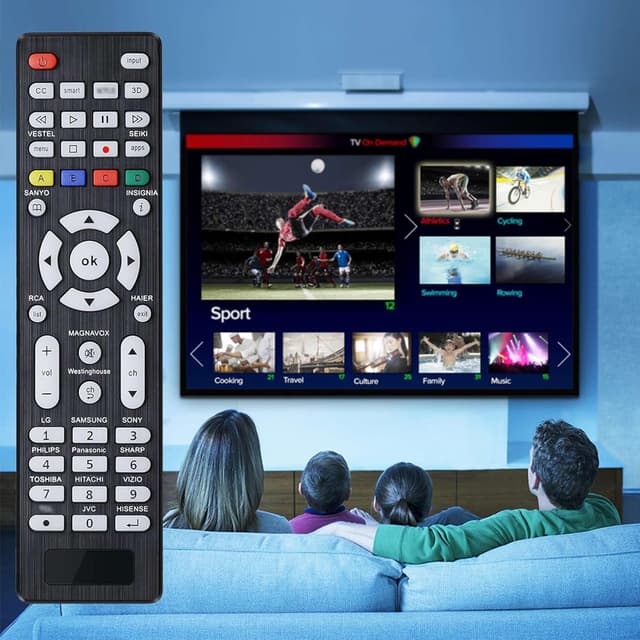 Thumbnail 6 de Universal TV Remote (Backlit) – Works with Sanyo, Philips, Toshiba, LG, Samsung, Sony & more