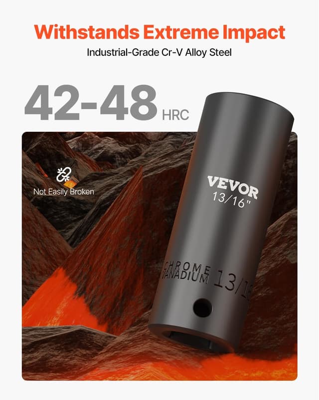 Thumbnail 1 de VEVOR Impact Socket Set 19 Piece 1/2"