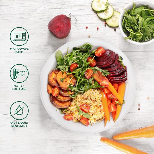 Detalle 2 de Freshware Paper Bowls (32 oz) — 50-Pack Disposable, Compostable Sugarcane Fiber Soup Bowls