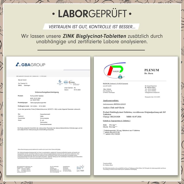 Thumbnail 4 de Zink 25mg 365 Tabletten vegan ⚡
