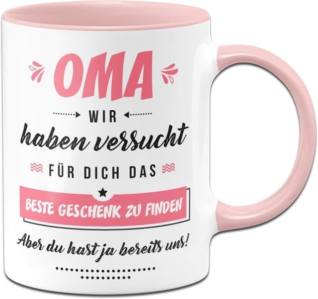 Thumbnail 4 de Tassenbrennerei Tasse Oma 330ml Rot