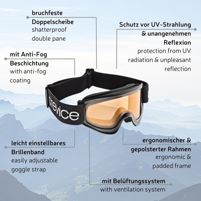 Thumbnail 3 de Black Crevice Occhiali da Neve Nero