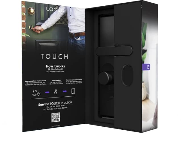 Detalle 2 de LOQED Touch Smart Lock Schwarz für Haustür